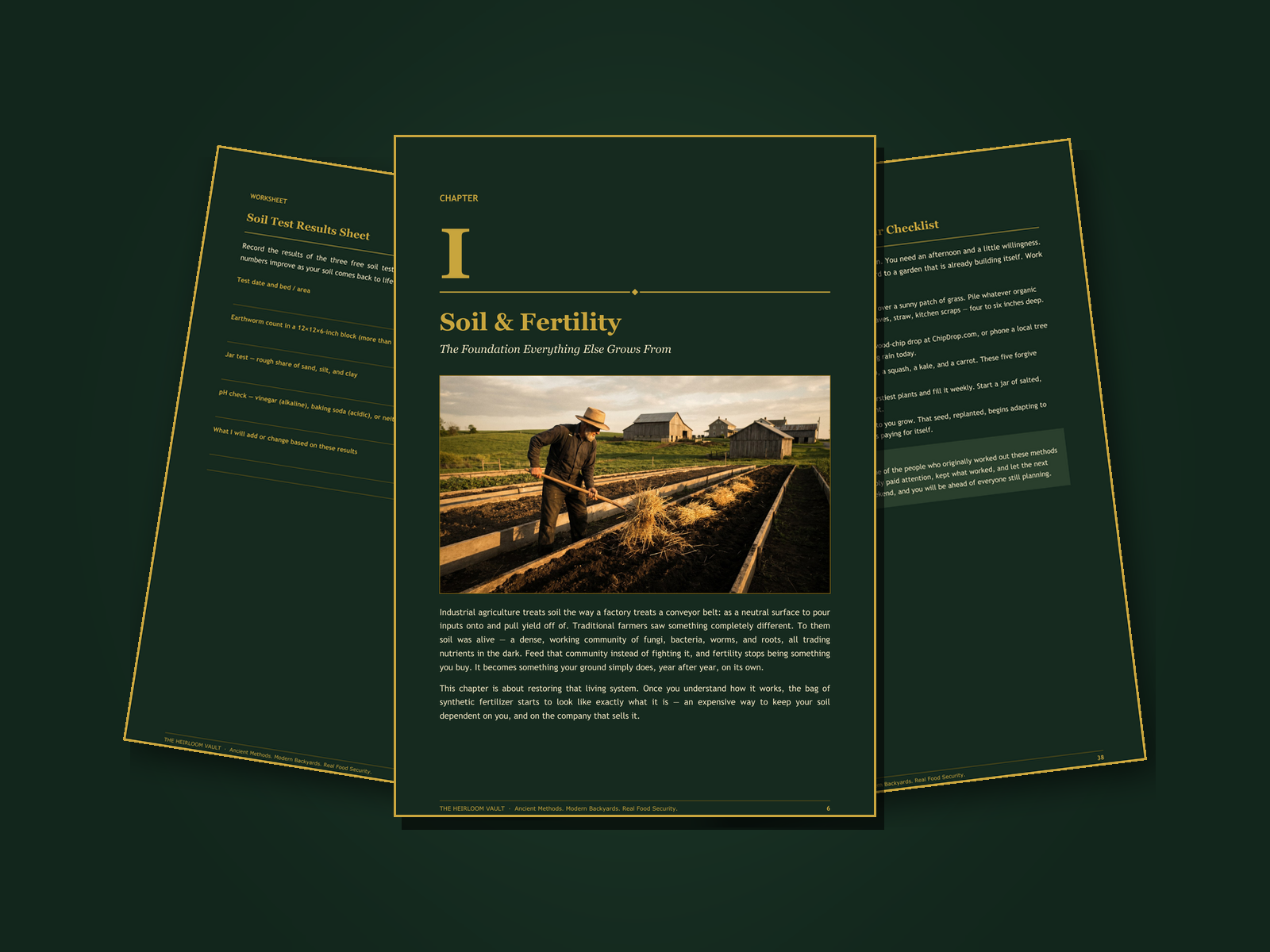 Inside pages of the guide